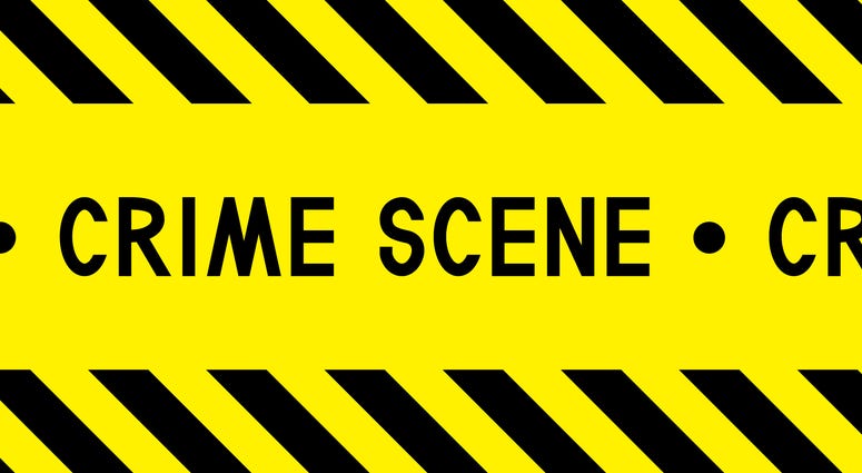 Yellow and black barricade tape