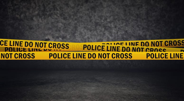 Police line do not cross yellow headband tape