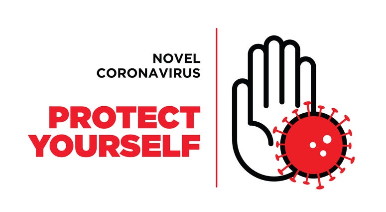 Wuhan coronavirus outbreak illustration