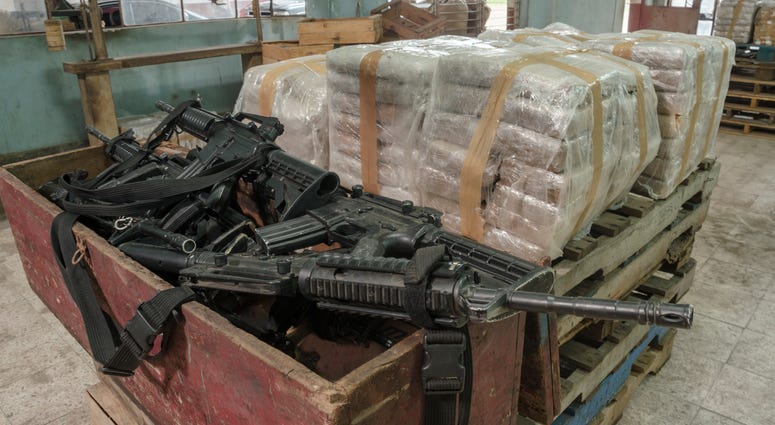 Representation of an illegal drug warehouse