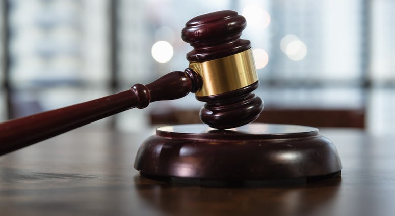 Judge's gavel on a table