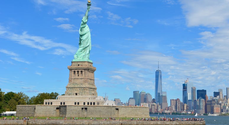 The Statue of Liberty, Ellis Island, New York City