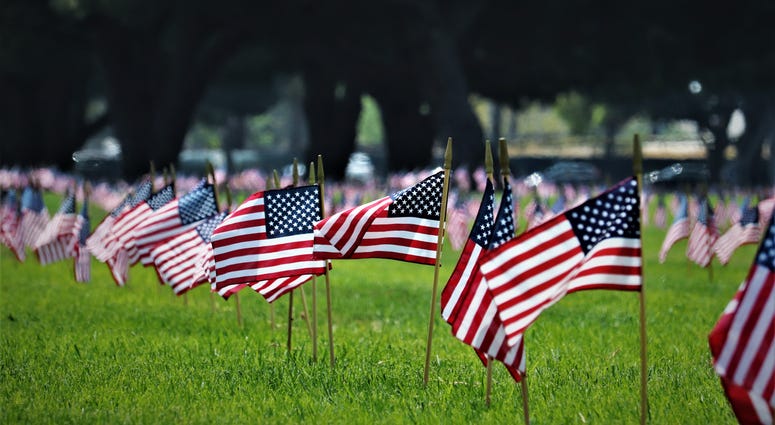 Memorial Day ceremony at Los Angeles cemetery