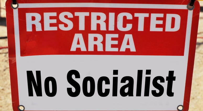 Restricted area No Socialist Allowed