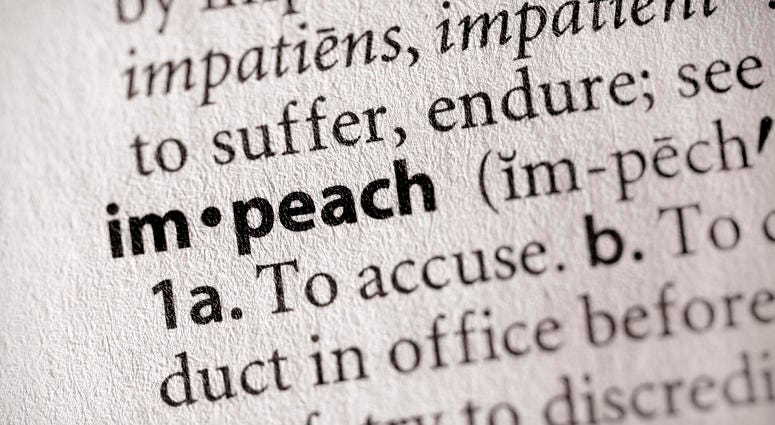 Impeachment in dictionary