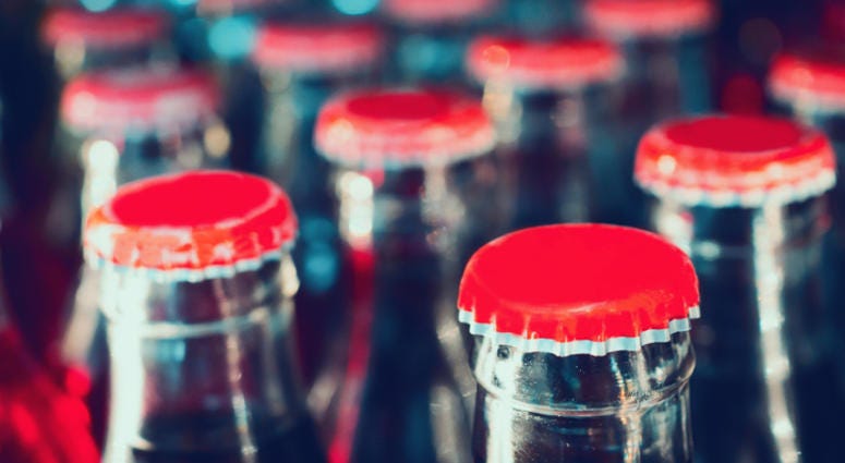Glass Coke bottles