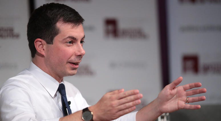 Democratic presidential candidate Pete Buttigieg