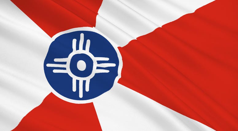 The flag of Wichita, Kansas