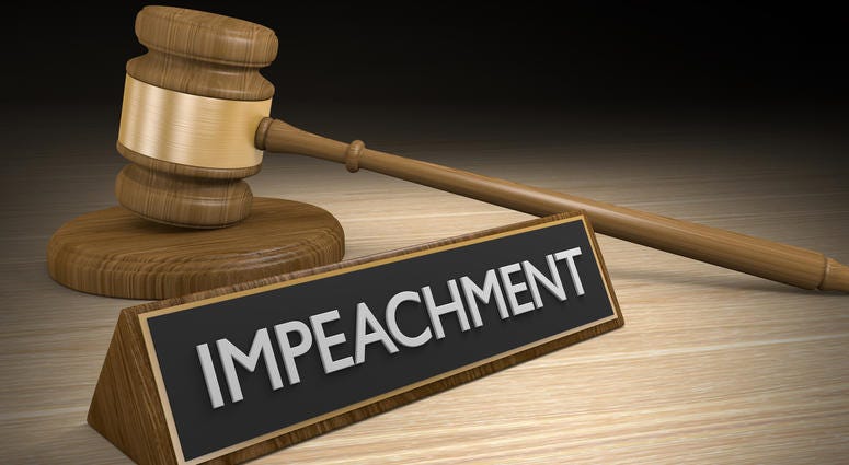 Impeachment law concept