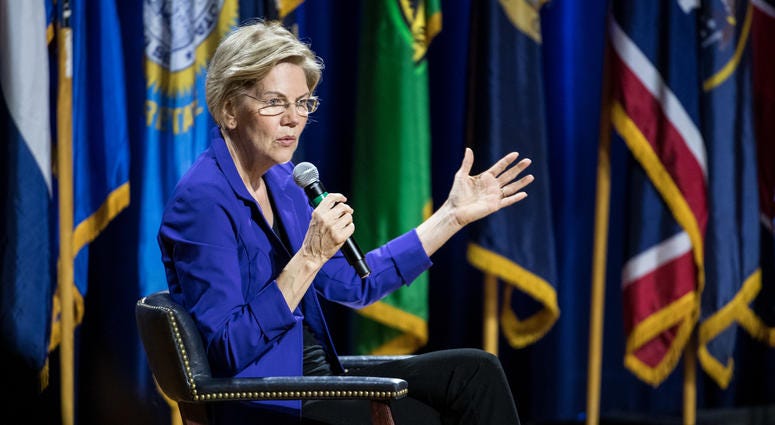 Democratic presidential candidate, Sen. Elizabeth Warren (D-MA)