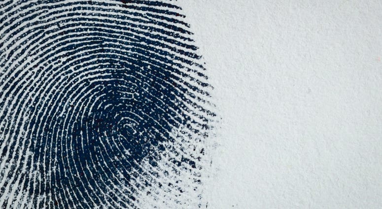 Thumbprint on paper