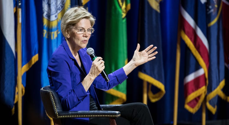 Democratic presidential candidate, Sen. Elizabeth Warren (D-MA)