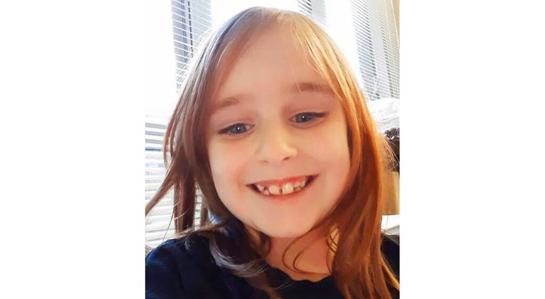 This undated photo provided by the Cayce Department of Public Safety shows Faye Marie Swetlik, who has been missing since shortly after getting off her school bus near her South Carolina home Monday, Feb. 10, 2020.