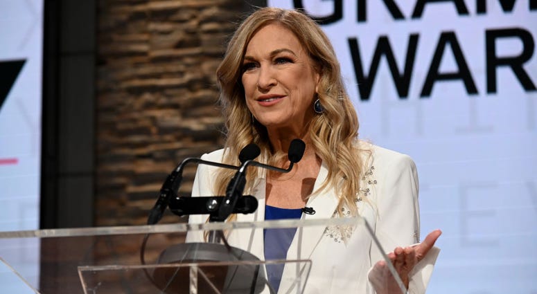 Recording Academy president and CEO Deborah Dugan and Chair speaks onstage at the GRAMMY Nominations Press Conference at CBS Studios on November 20, 2019 in New York City.