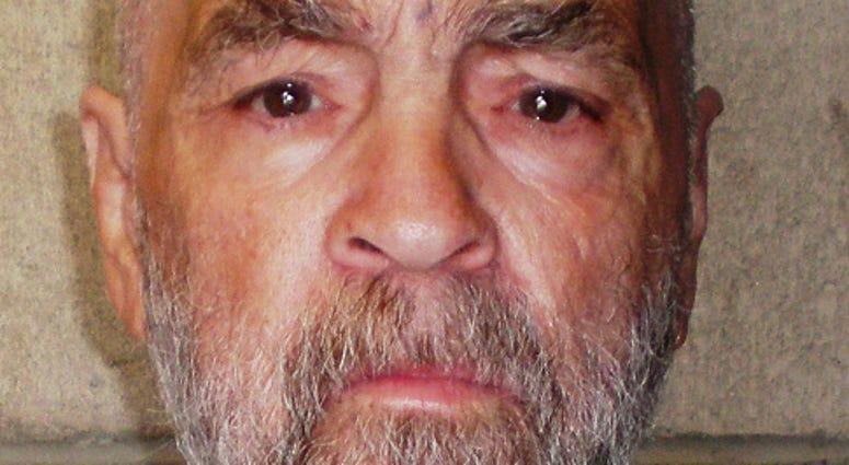 In this handout photo from the California Department of Corrections and Rehabilitation, Charles Manson, 74, poses for a photo on March 18, 2009 at Corcoran State Prison, California.