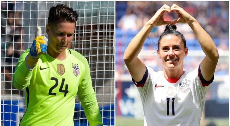 Ashlyn Harris, Ali Krieger Ashlyn Harris, Ali Krieger