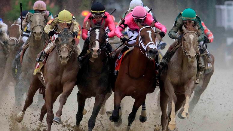 War of Will Maximum Security War of Will (second from left) gets bumped by Maximum Security (third from left) during the 2019 Kentucky Derby.