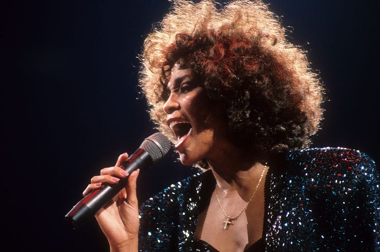 Whitney Houston in concert at Madison Square Garden in New York City, NY on September 8, 1987. Photo by Danielle Richards / Staff Whitney Houston
