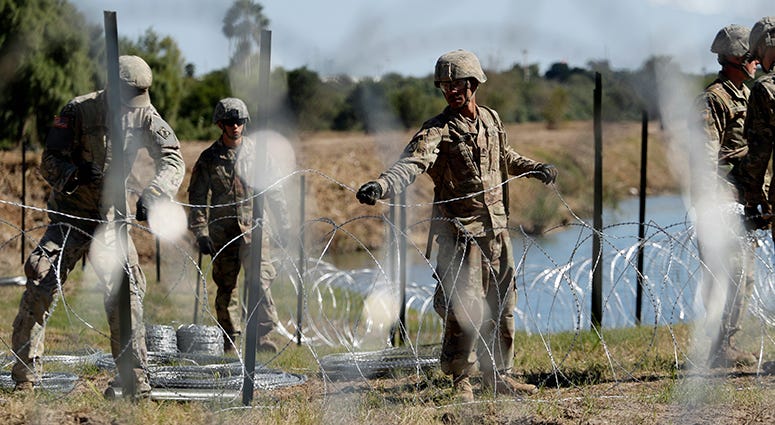 US Troops At Border US Troops At Border