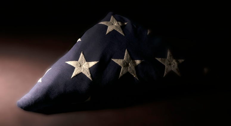 Military Funeral, Folded Flag Military Funeral, Folded Flag