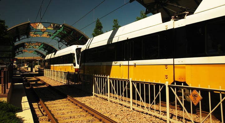 Dallas DART train Dallas DART train