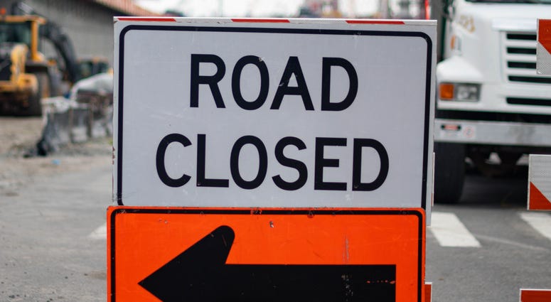 Road Closed Sign Road Closed Sign