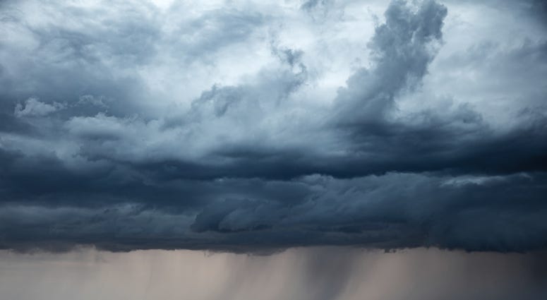 Stormy sky and rain Stormy sky and rain