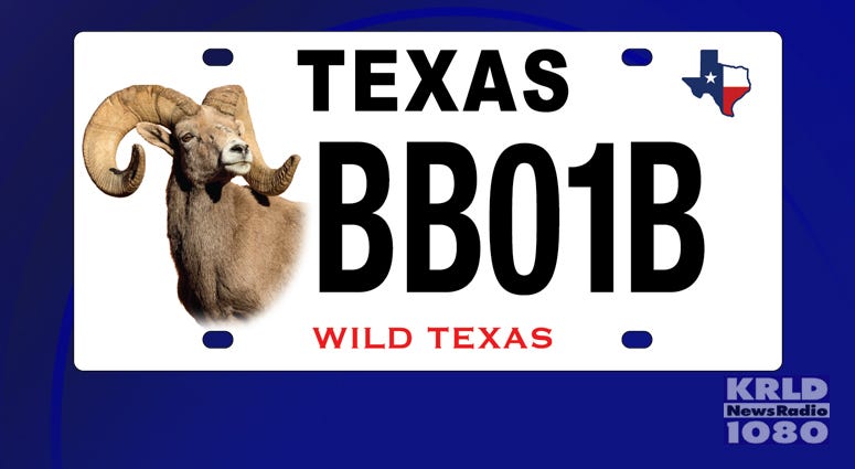 New Texas License Plate New Texas License Plate