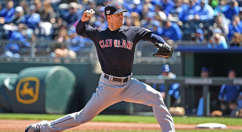 Cleveland Indians starting pitcher Corey Kluber Cleveland Indians starting pitcher Corey Kluber