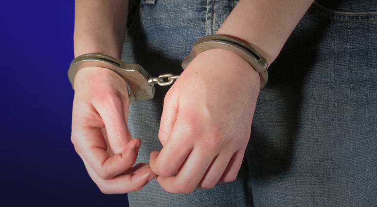 Teen Arrest, Handcuffs Teen Arrest, Handcuffs