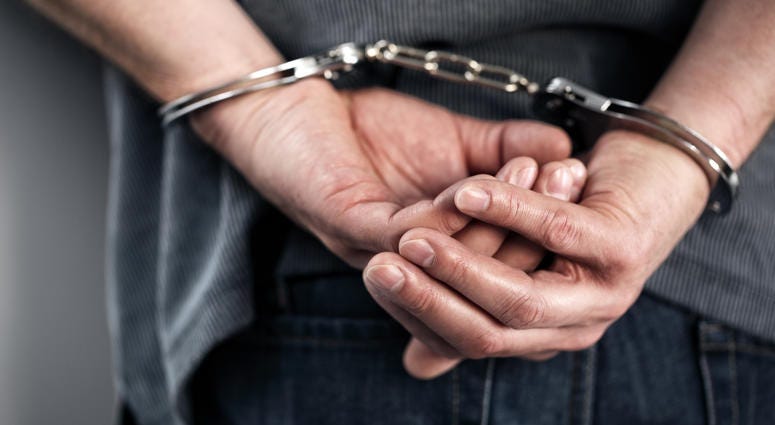 Handcuffs Man in handcuffs