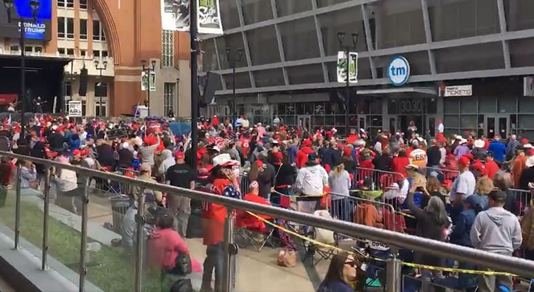Trump Rally at American Airlines Center Trump Rally at American Airlines Center