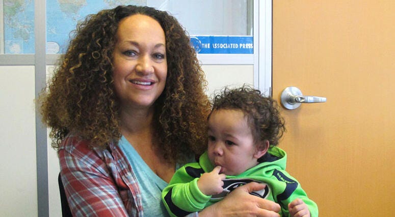 AP Rachel Dolezal poses for a photo with her son, Langston AP Rachel Dolezal poses for a photo with her son, Langston