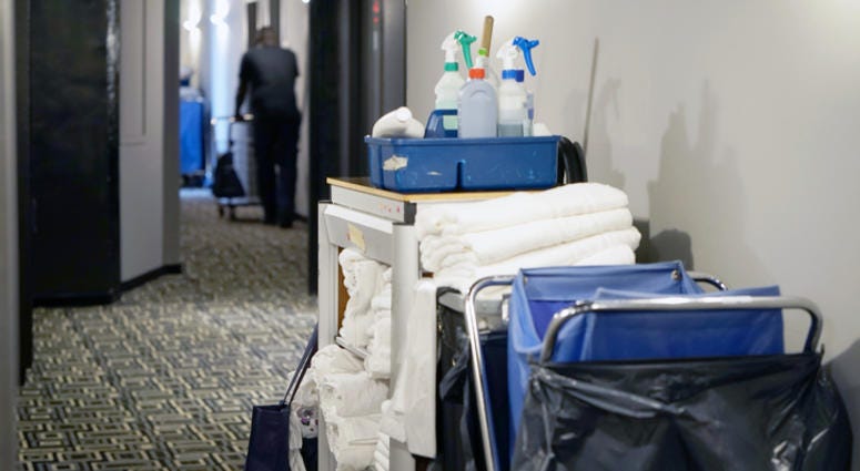 Hotel, Hotel Maid Cart Hotel, Hotel Maid Cart