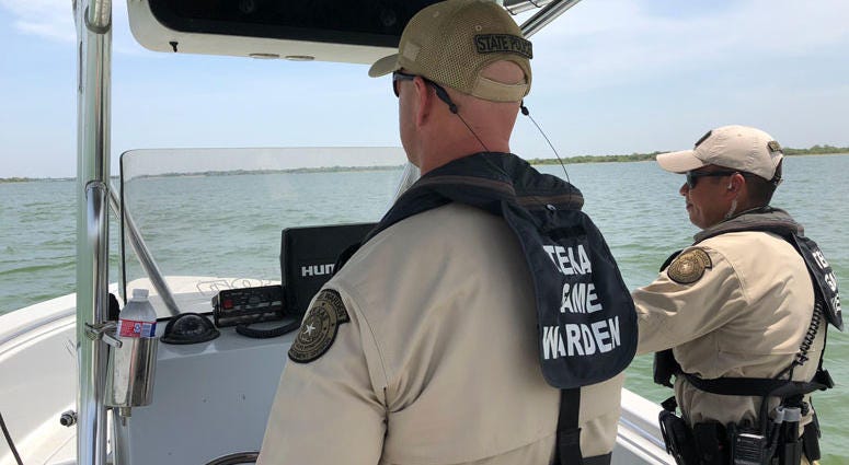 Lewisville Lake/Denton County Game Wardens Jerry Norris (left) and Josh Espinoza patrolling Lewisville Lake LLewisville Lake/Denton County Game Wardens Jerry Norris (left) and Josh Espinoza patrolling Lewisville Lake