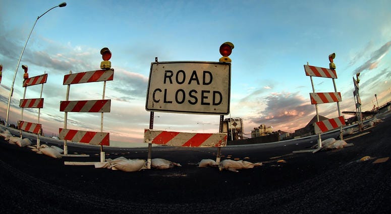 Road Closed, Road Construction, Road Closed, Road Construction,