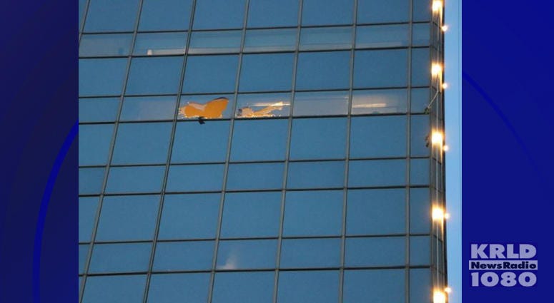 Downtown Fort Worth window Downtown Fort Worth window