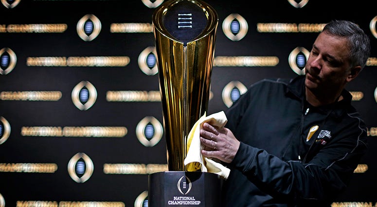 NCAA college football championship trophy NCAA college football championship trophy