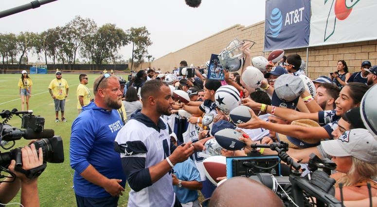 Dak Prescott At 2018 Dallas Cowboys Training Camp Dak Prescott At 2018 Dallas Cowboys Training Camp