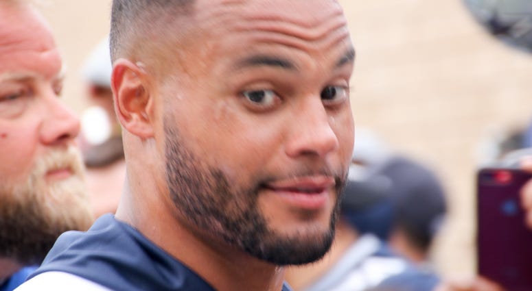 Dak Prescott At 2018 Dallas Cowboys Training Camp Dak Prescott At 2018 Dallas Cowboys Training Camp