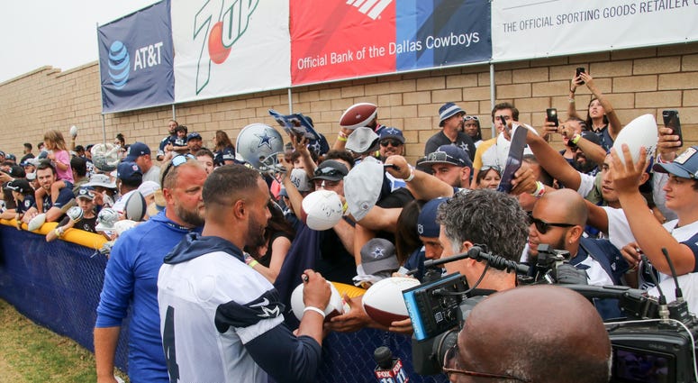 Dak Prescott At 2018 Dallas Cowboys Training Camp Dak Prescott At 2018 Dallas Cowboys Training Camp