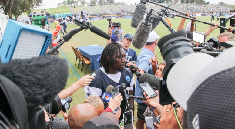 Demarcus Lawrence At 2018 Dallas Cowboys Training Camp Demarcus Lawrence At 2018 Dallas Cowboys Training Camp