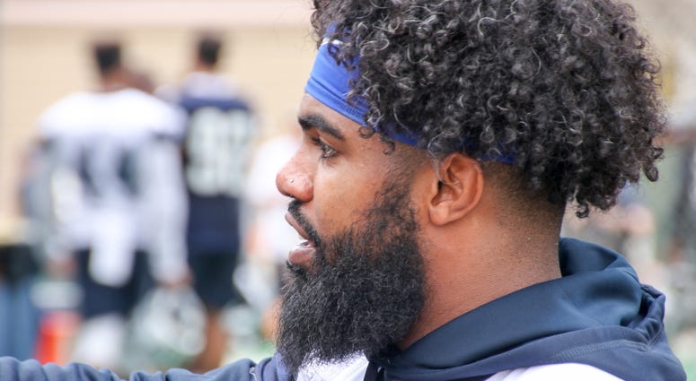 Ezekiel Elliott At 2018 Dallas Cowboys Training Camp Ezekiel Elliott At 2018 Dallas Cowboys Training Camp