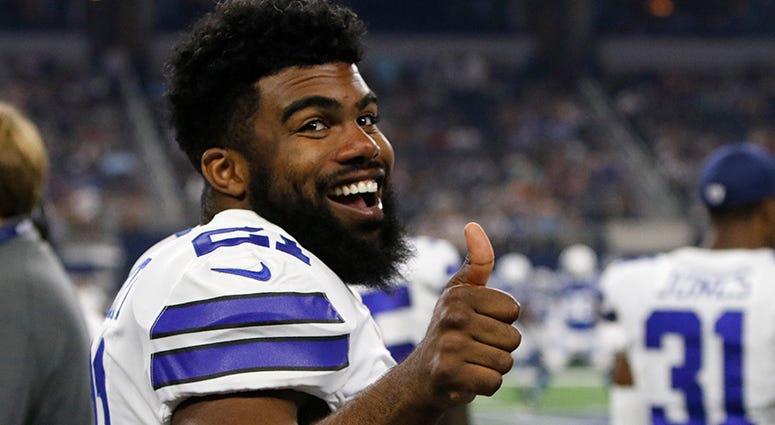 Dallas Cowboys running back Ezekiel Elliott Dallas Cowboys running back Ezekiel Elliott