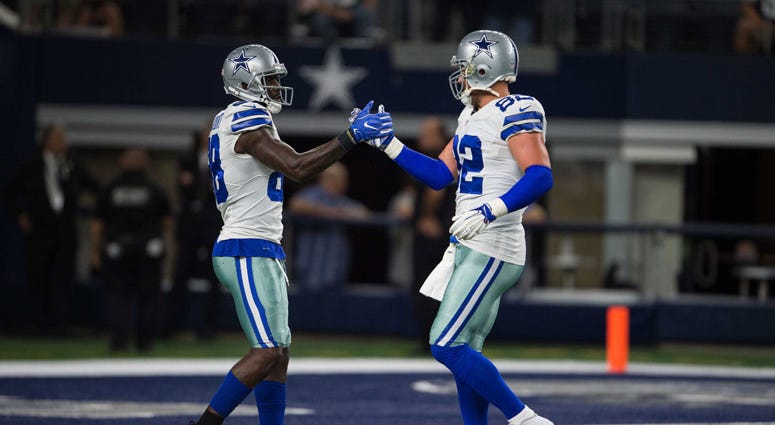 Dallas Cowboys wide receiver Dez Bryant (88) and tight end Jason Witten Dallas Cowboys wide receiver Dez Bryant (88) and tight end Jason Witten