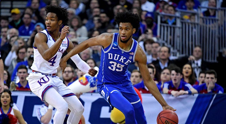 Duke Blue Devils forward Marvin Bagley III Duke Blue Devils forward Marvin Bagley III
