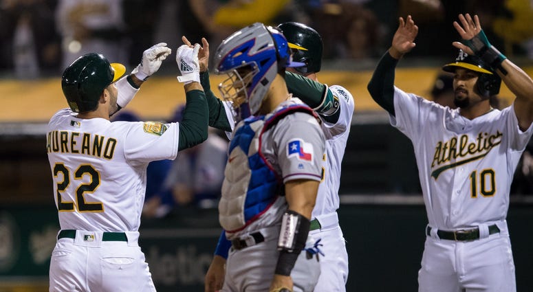 Texas Rangers at Oakland Athletics Texas Rangers at Oakland Athletics