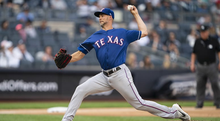 Texas Rangers pitcher Mike Minor Texas Rangers pitcher Mike Minor