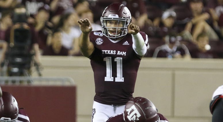 Texas A&M Aggies quarterback Kellen Mond Texas A&M Aggies quarterback Kellen Mond