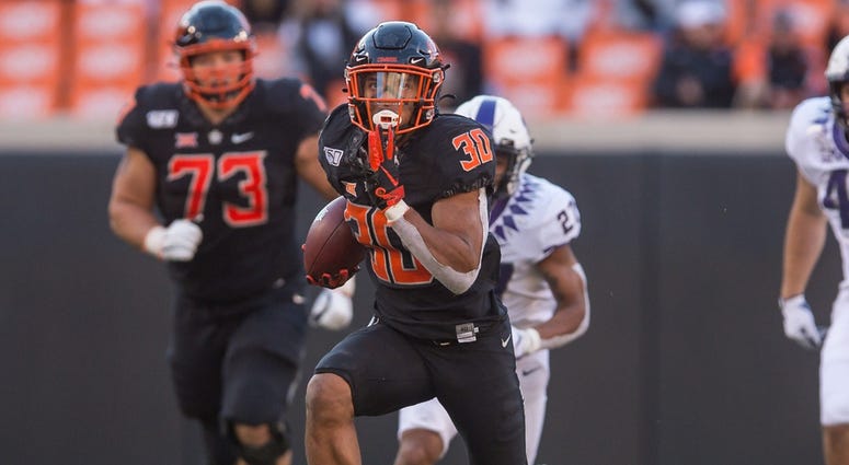 Oklahoma State Cowboys running back Chuba Hubbard Oklahoma State Cowboys running back Chuba Hubbard